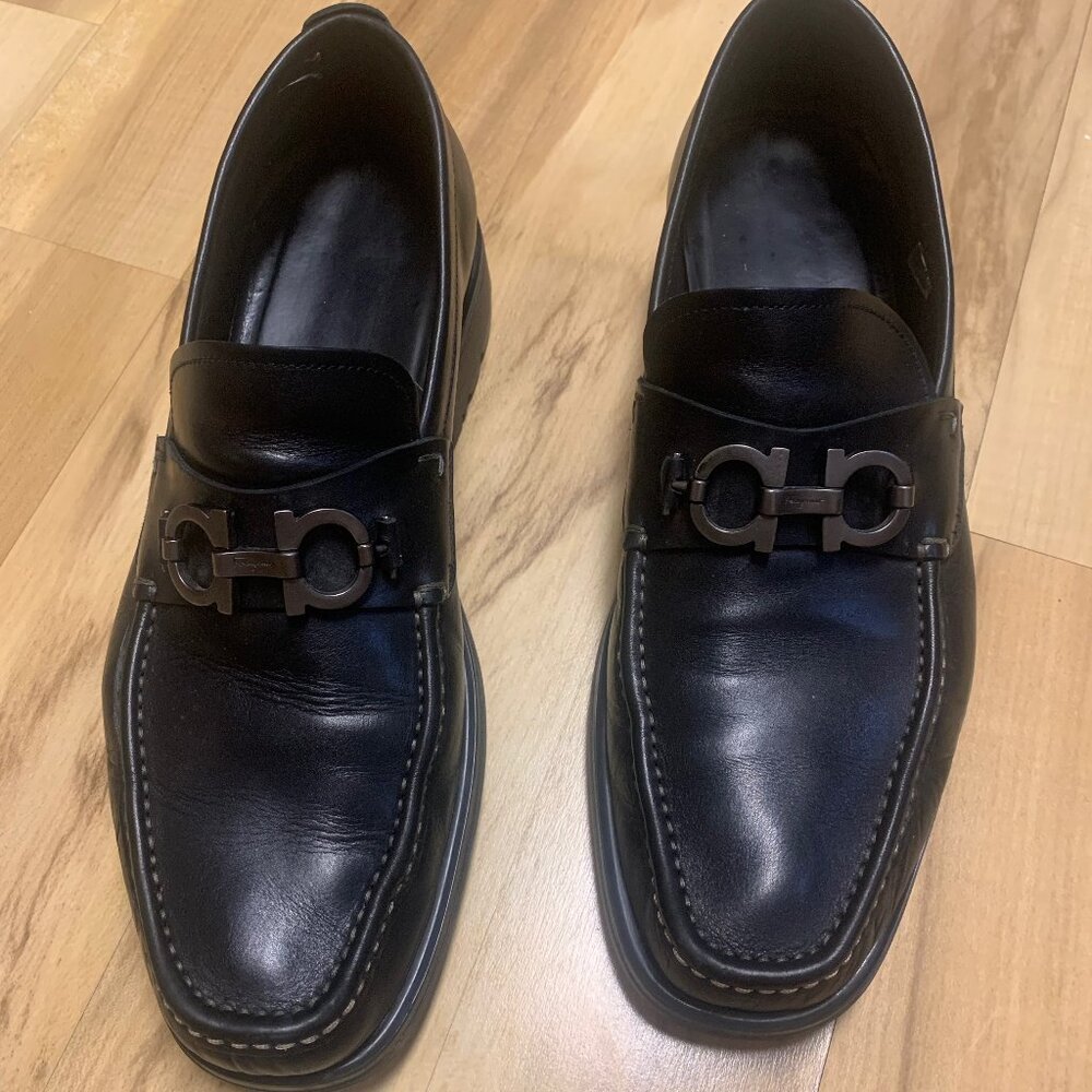 Salvatore Ferragamo Black Loafers